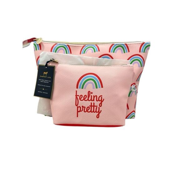 Dabney Lee "Feeling Pretty" Rainbow Two Piece Pouch Set with Wrislet - Picture 2 of 5